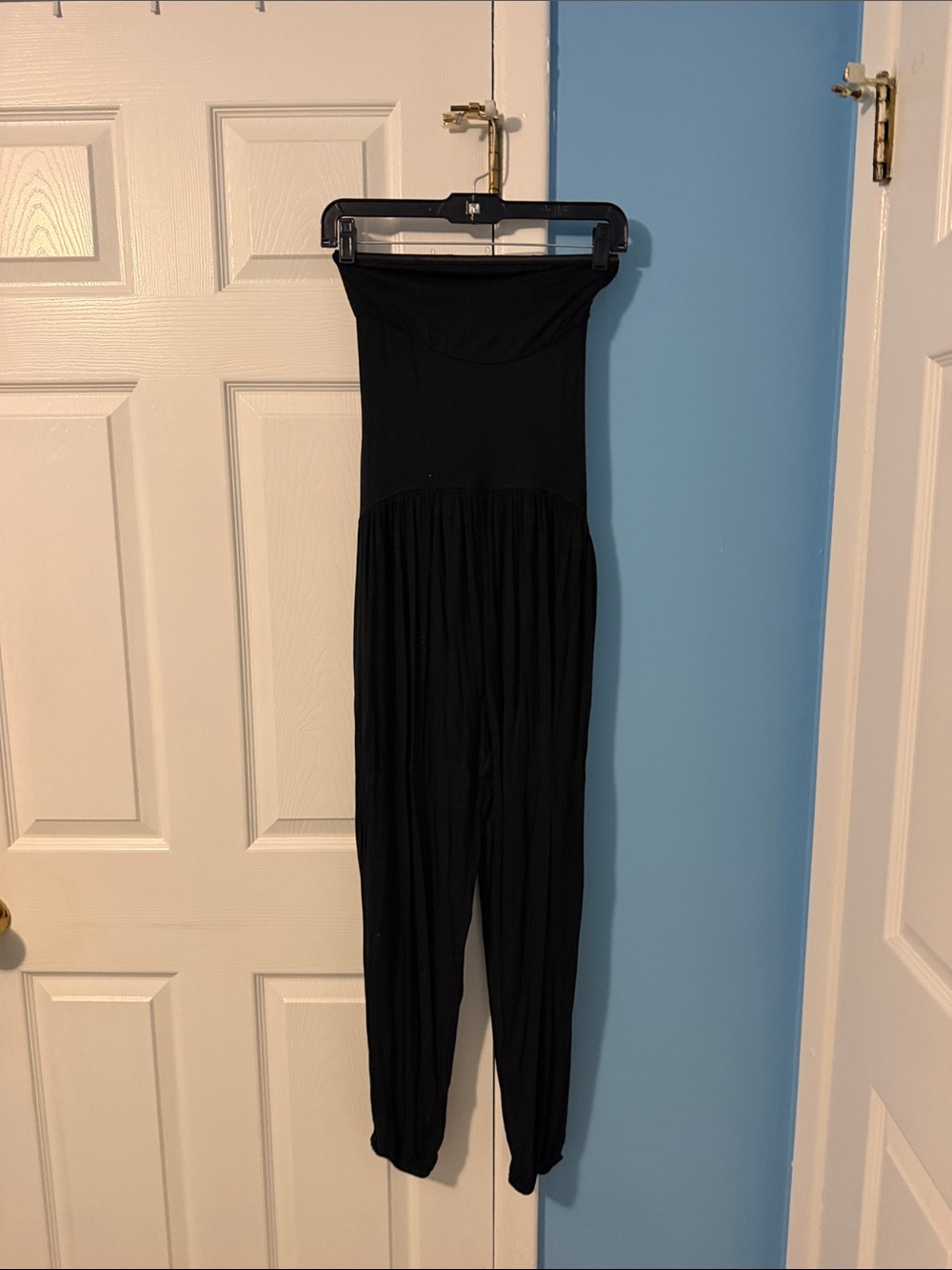 HALARA Black Strapless Romper Jumpsuit